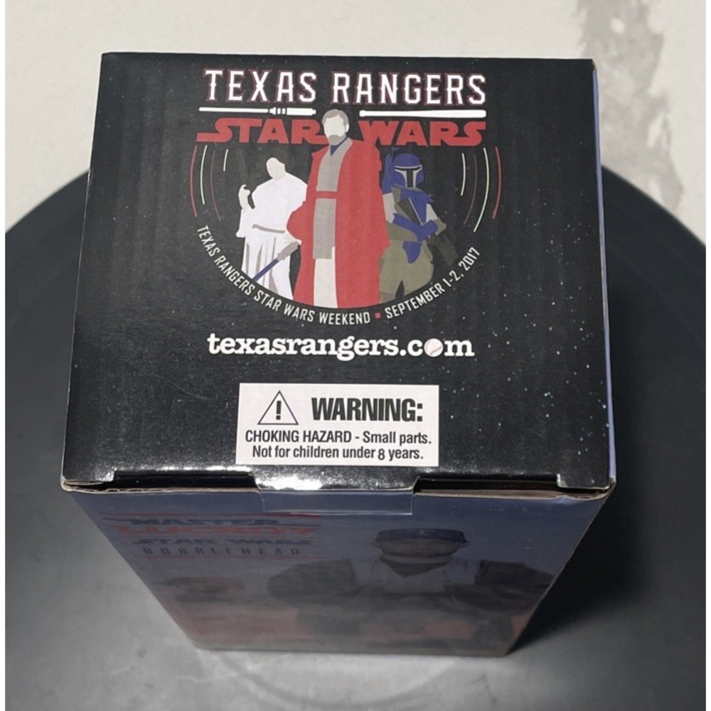 2017 Texas Rangers Jonathan Lucroy Star Wars Bobblehead SGA Master Jedi NIB - Picture 5 of 5